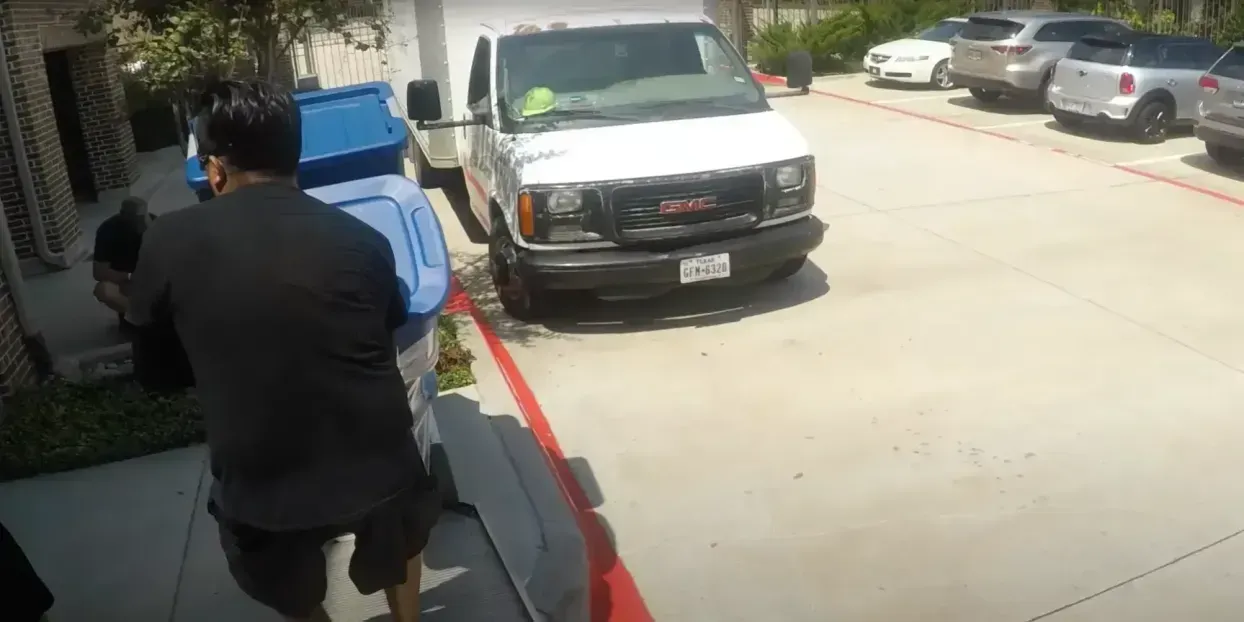 Roadway Moving truck
