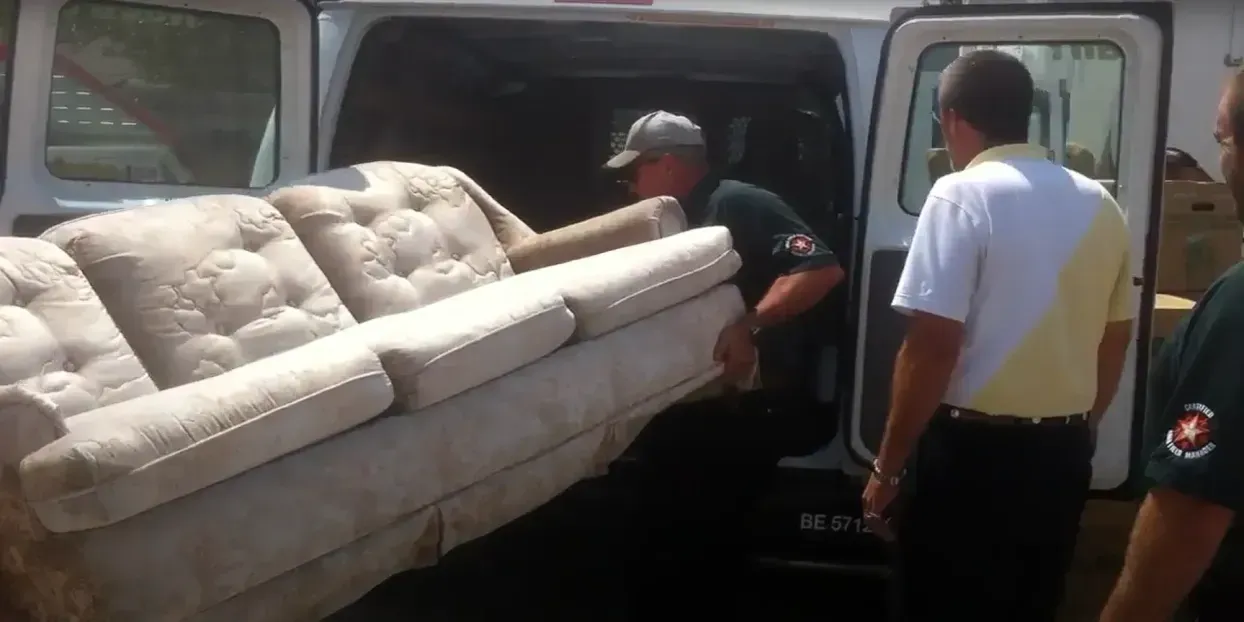 Movers loading the truck
